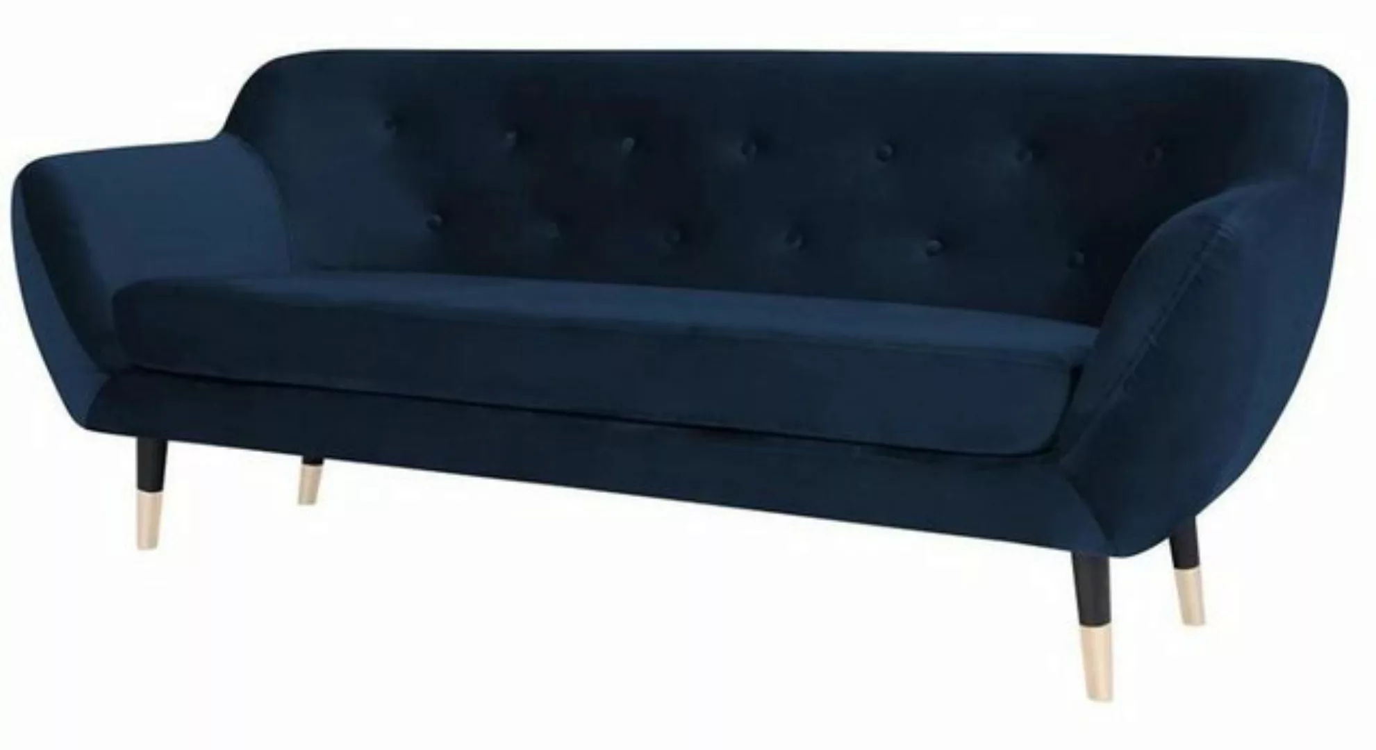 Xlmoebel Sofa Dreisitzer Chesterfield Polstersofa aus blauem Stoff für das, günstig online kaufen