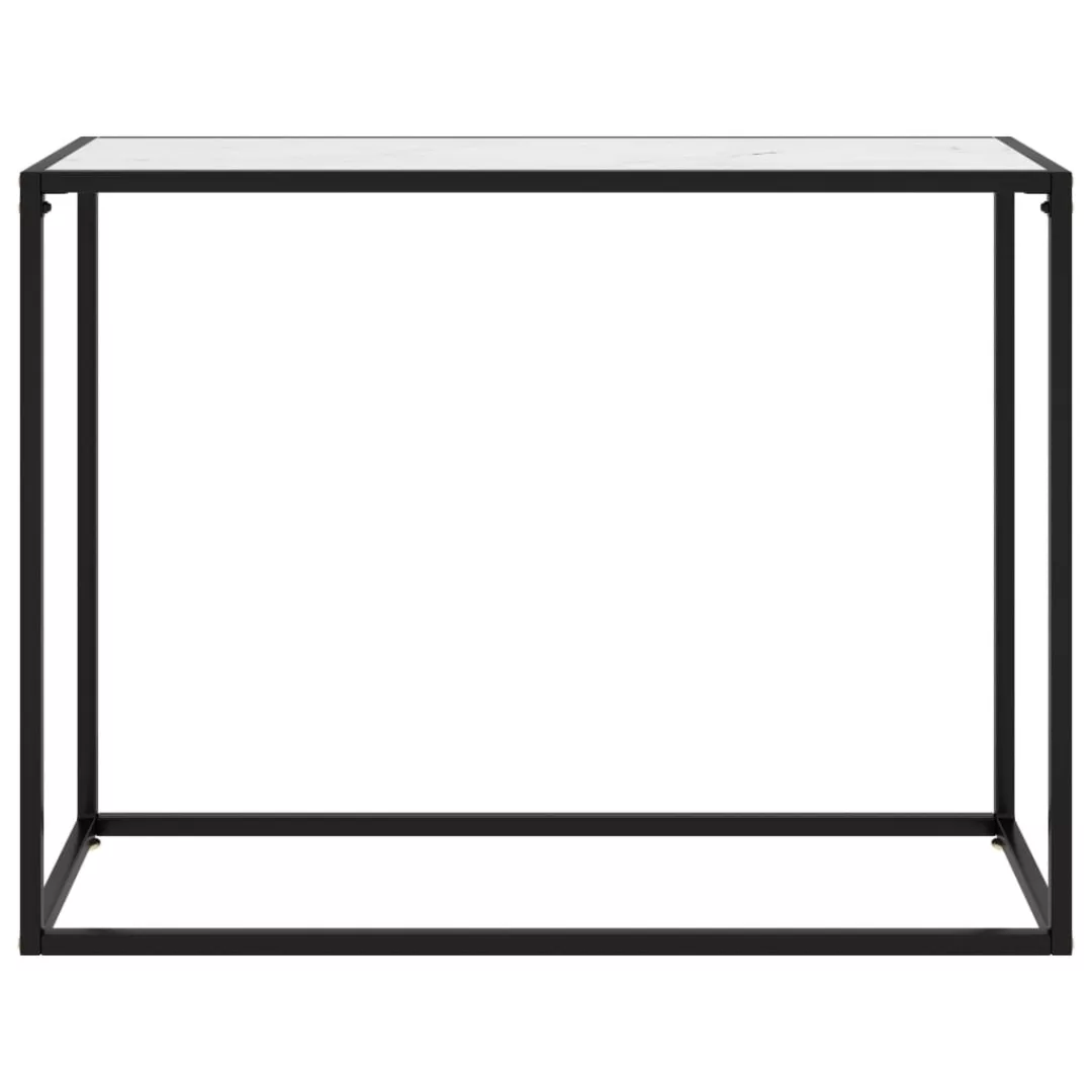 Konsolentisch Weiß 100x35x75 Cm Hartglas günstig online kaufen