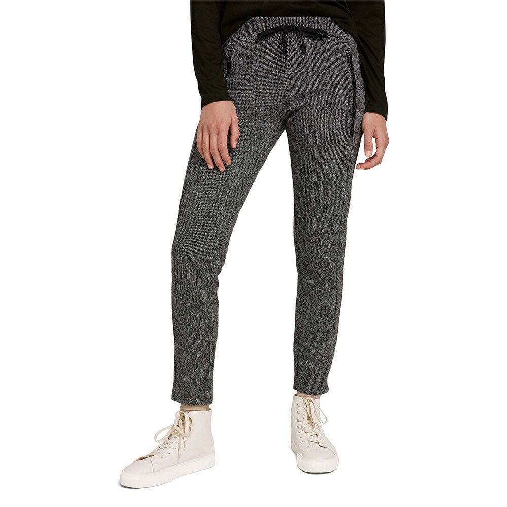 Tom Tailor Loose Fit Hose 36 Black White Structure günstig online kaufen