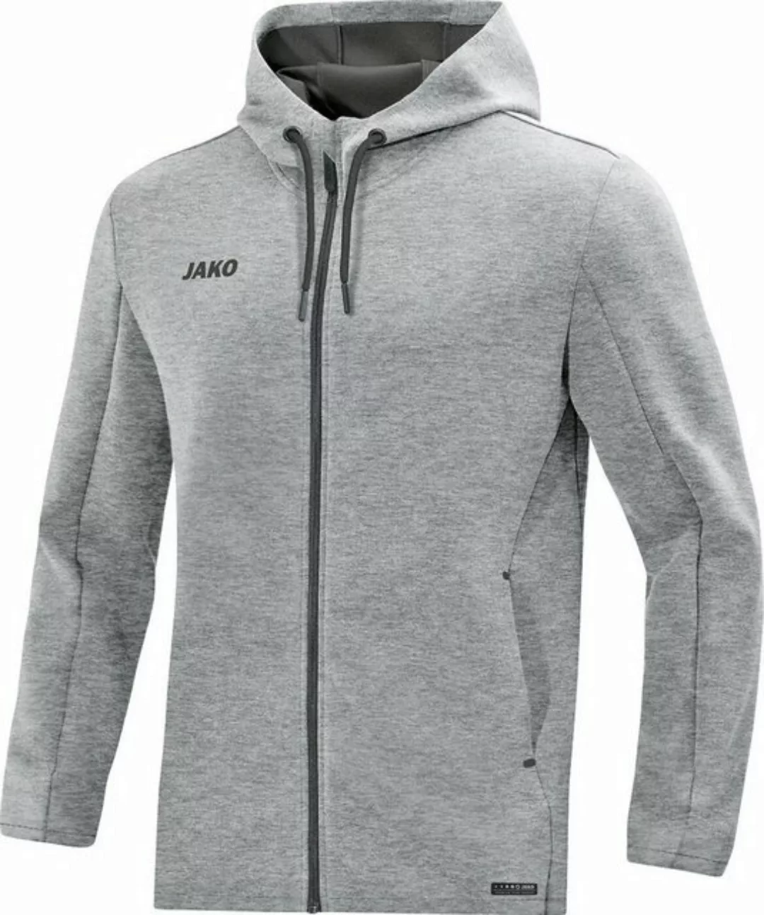 Jako Anorak Kapuzenjacke Premium Basics HELLGRAU MELIERT günstig online kaufen