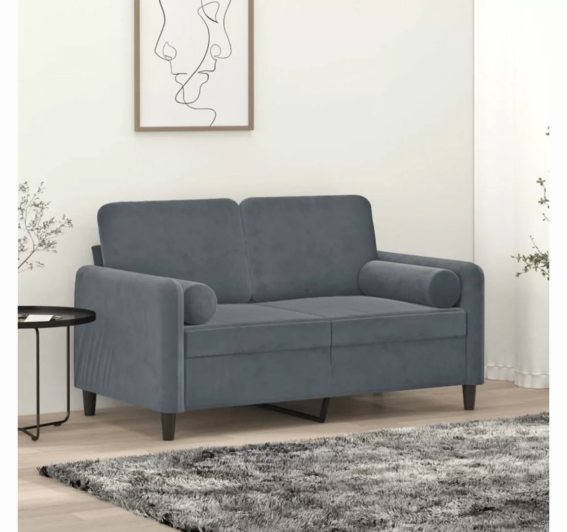 vidaXL Sofa Sofa mit Zierkissen Samt, 120 cm, 2-Sitzer günstig online kaufen