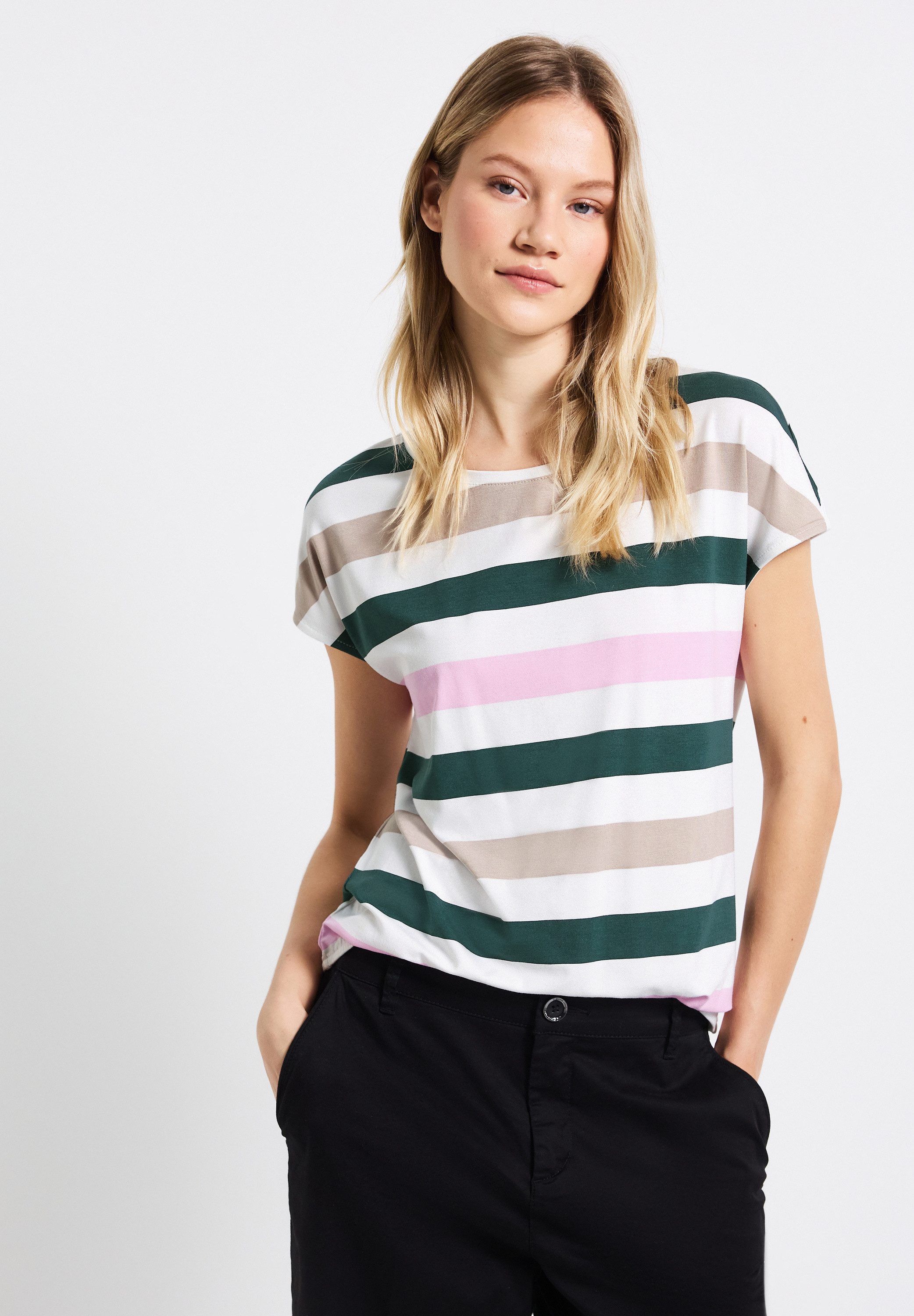 STREET ONE T-Shirt, mit Rundhalsausschnitt günstig online kaufen