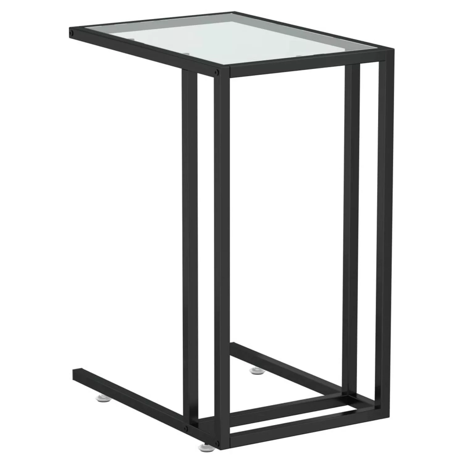 vidaXL Computer-Beistelltisch Transparent 50x35x65 cm Hartglas günstig online kaufen