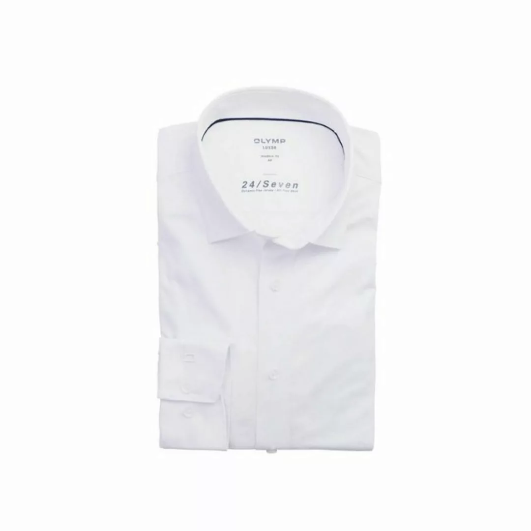OLYMP Langarmhemd weiß modern fit (1-tlg) günstig online kaufen