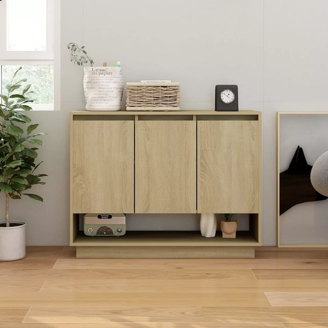 Sideboard Sonoma-eiche 97x31x75 Cm Spanplatte günstig online kaufen