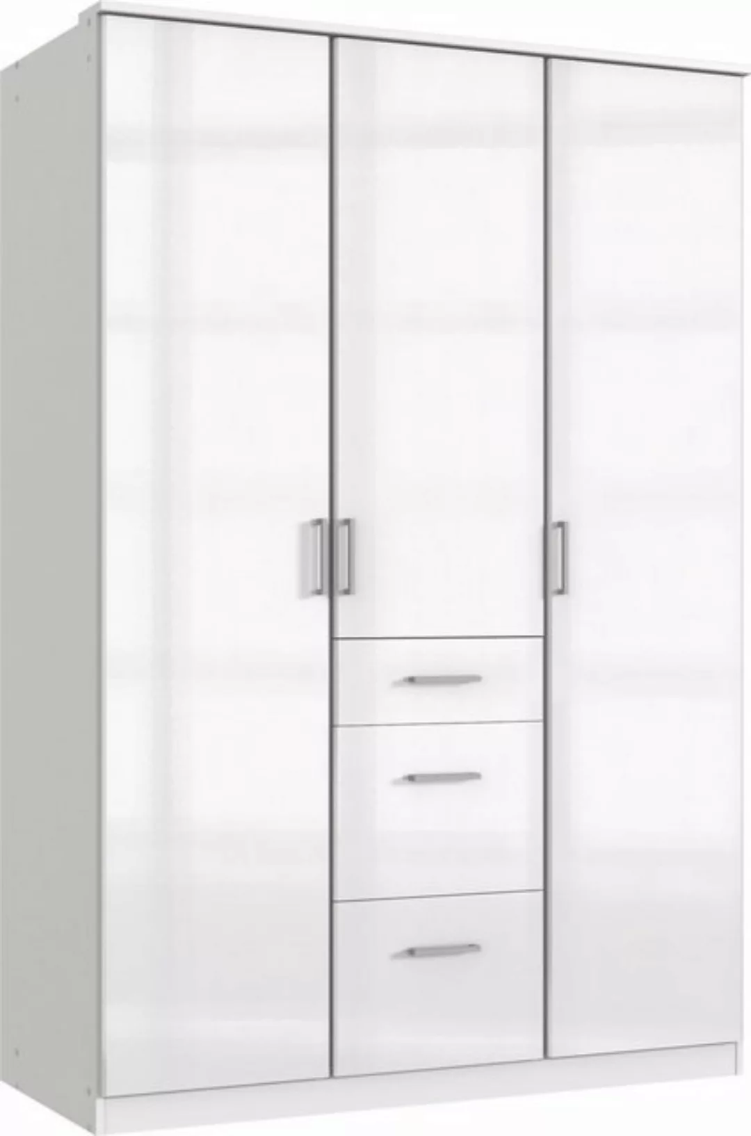 freiraum Drehtürenschrank Clack in HOCHGLANZ LACK WEISS - 135x199x58cm (BxH günstig online kaufen