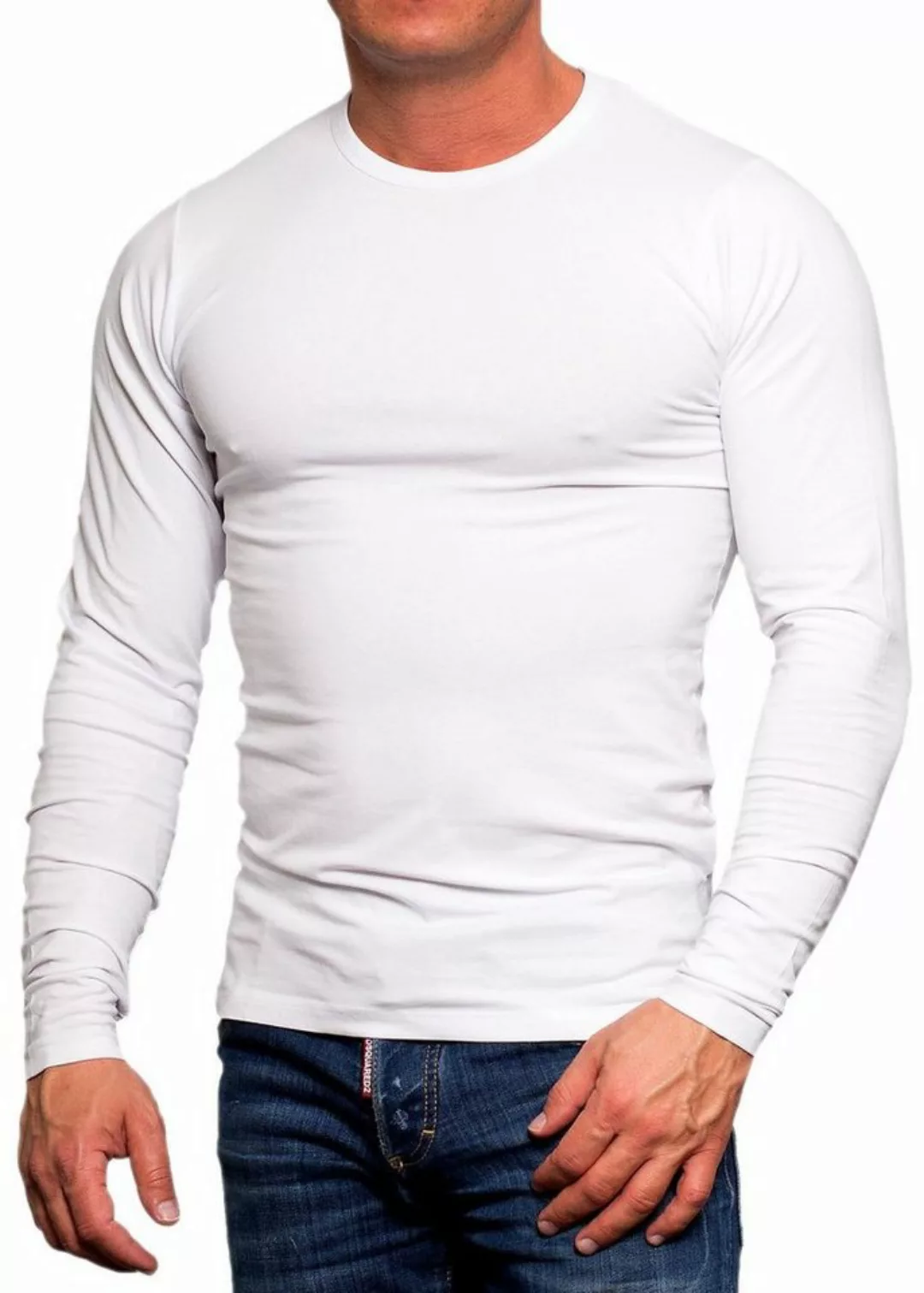 Jack & Jones Langarmshirt Basic Shirt mit Rundhalsausschnitt günstig online kaufen