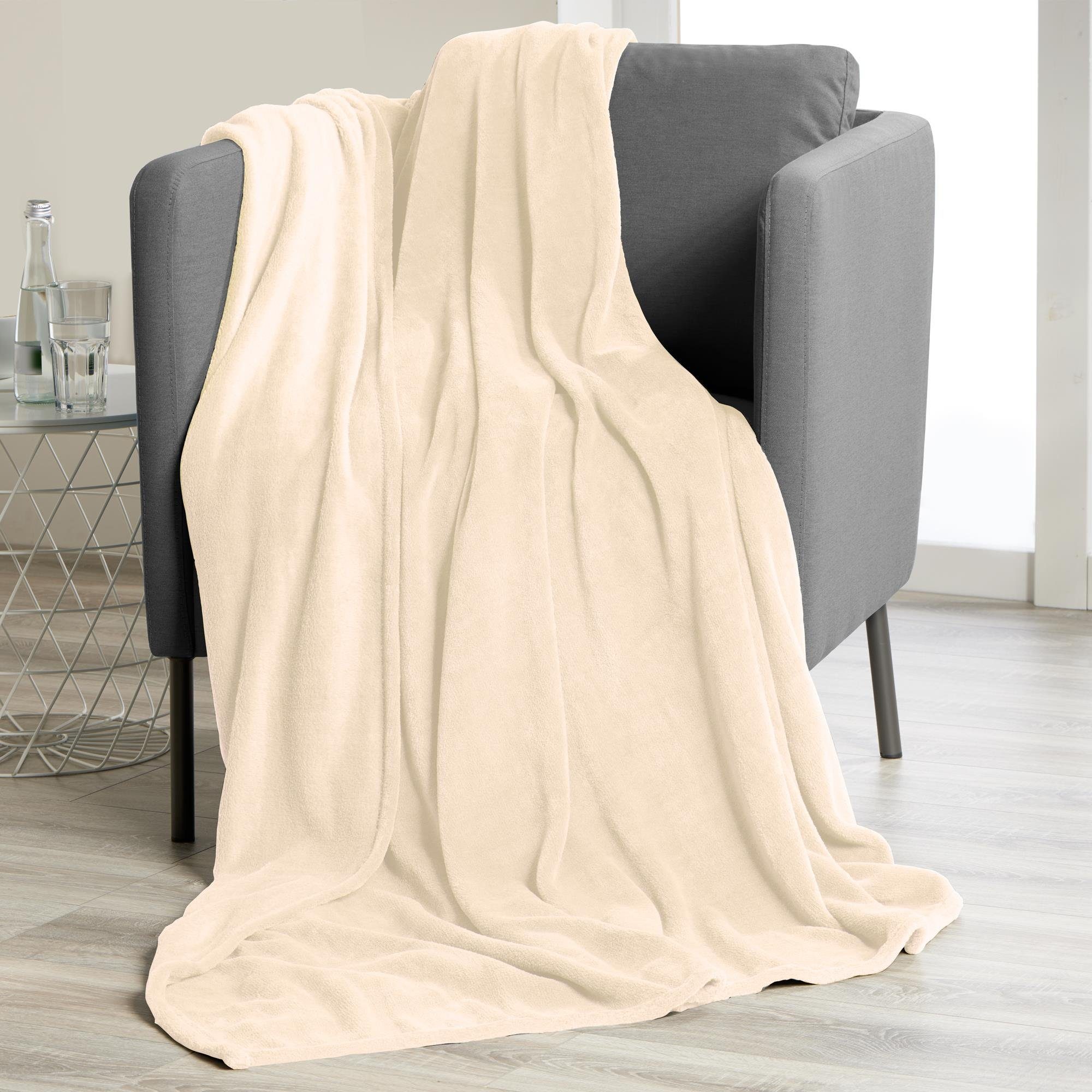 Wohndecke TV Decke Kuscheldecke Sofadecke Fleece günstig online kaufen