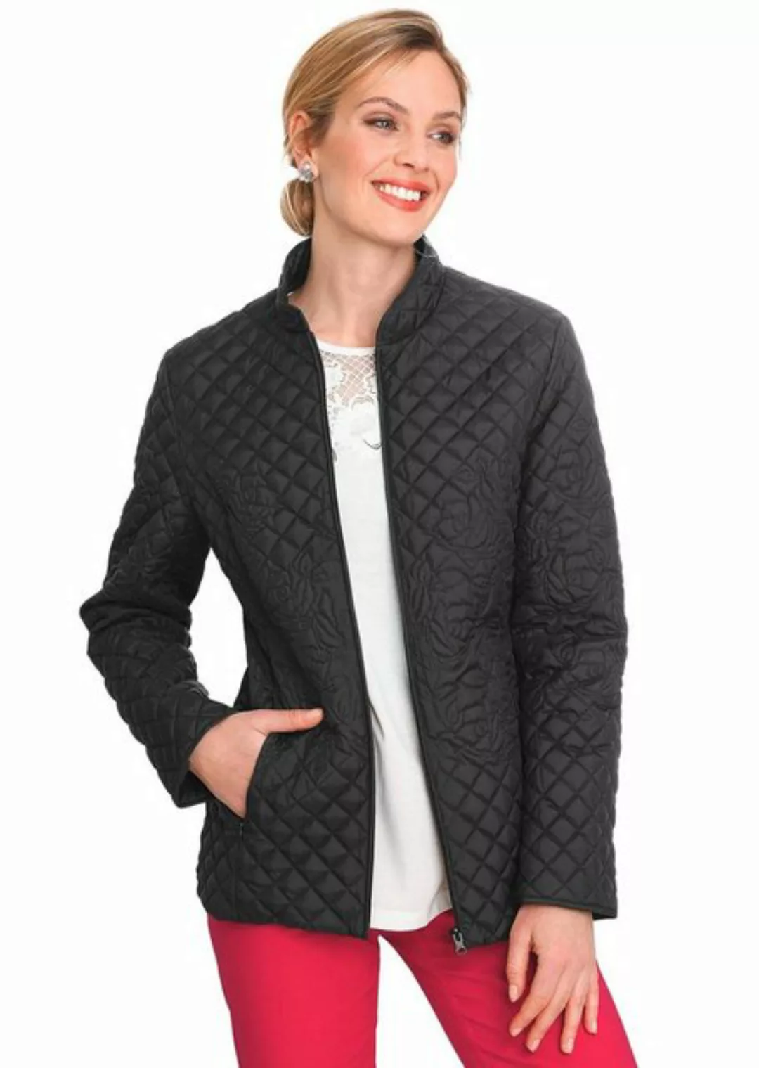 GOLDNER Steppjacke Kurzgröße: Leicht wattierte Jacke mit Rosen-Stepp günstig online kaufen