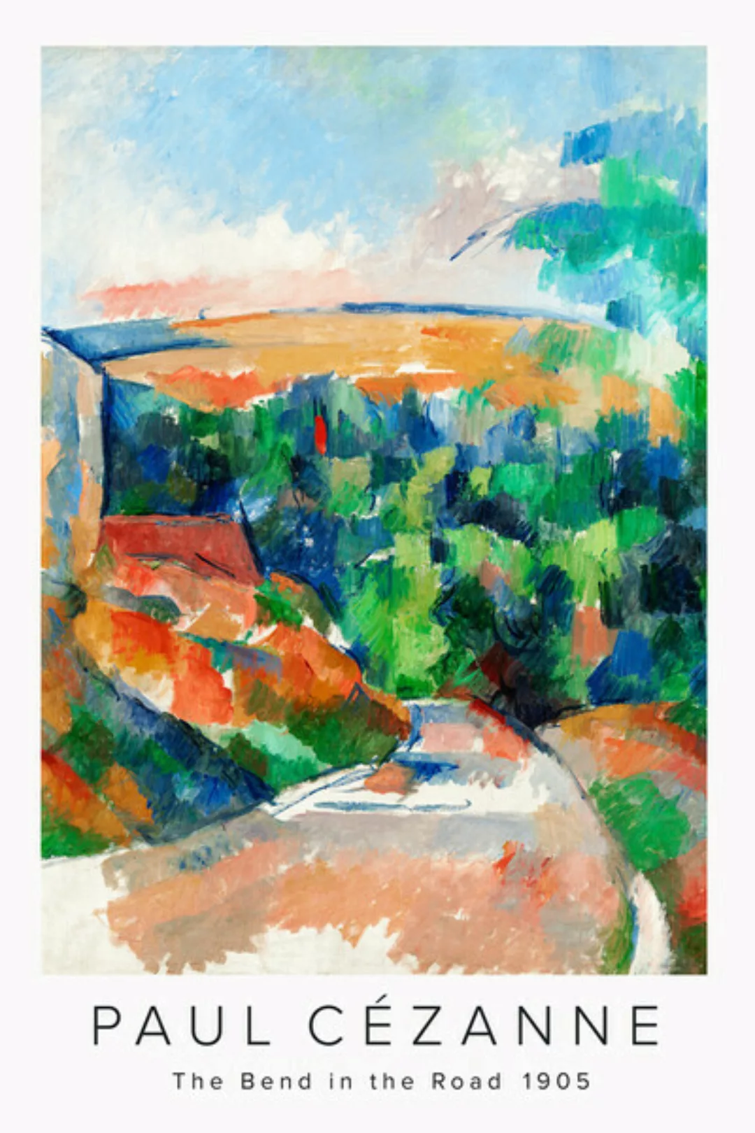 Poster / Leinwandbild - The Bend In The Road Von Paul Cézanne günstig online kaufen