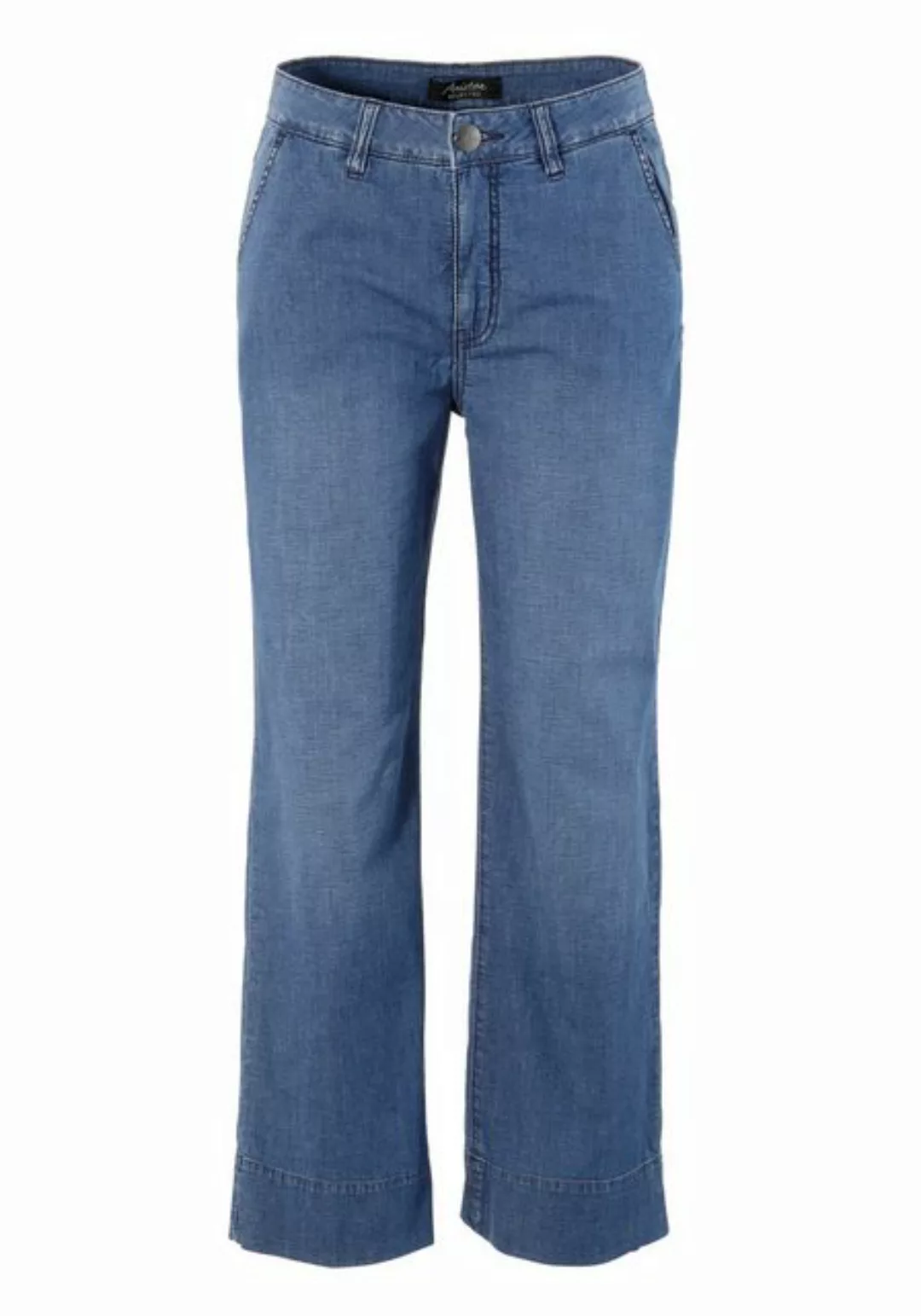 Aniston SELECTED Straight-Jeans, mit weitem Bein; regular waist - NEUE KOLL günstig online kaufen