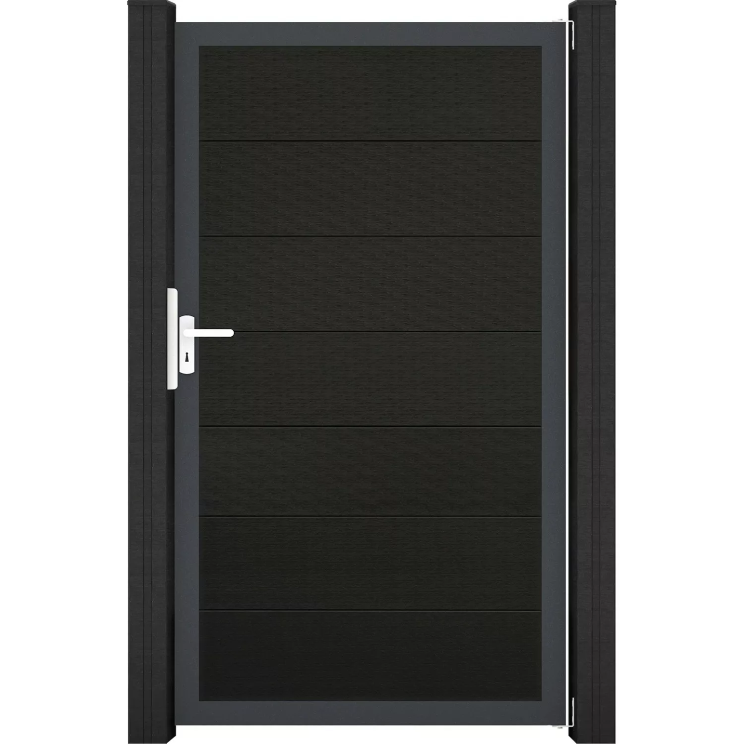 GroJa Solid Grande Steckzauntor 100 x 180 cm Schwarz  Rahmen DB703 günstig online kaufen