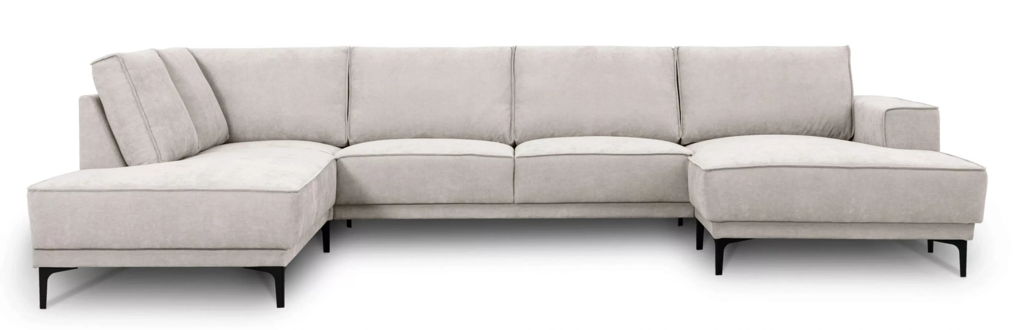 Places of Style Wohnlandschaft "XXL Sofa Oland, Struktur, Flachgewebe, Luxu günstig online kaufen