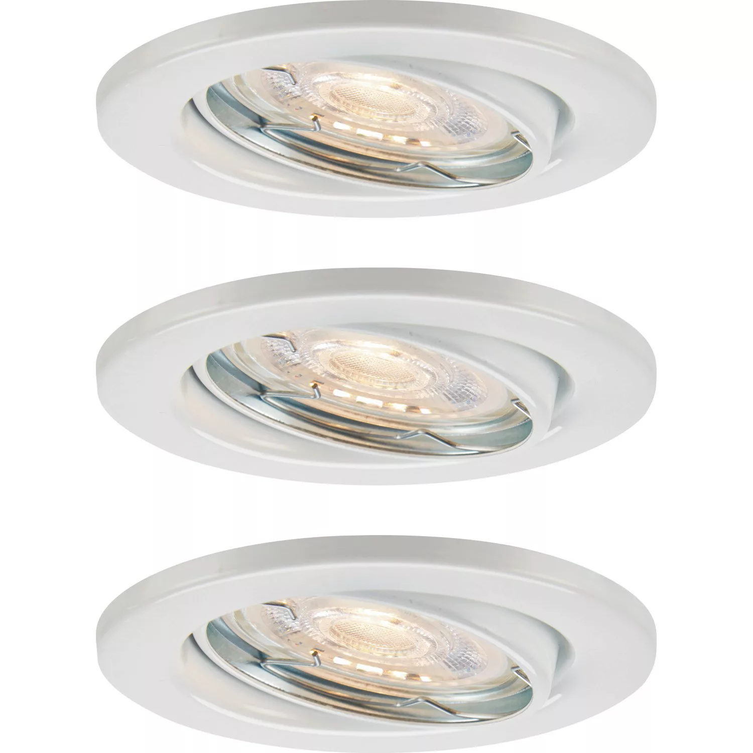 LED-Einbauleuchte 86R Metall Weiß 3er-Set günstig online kaufen
