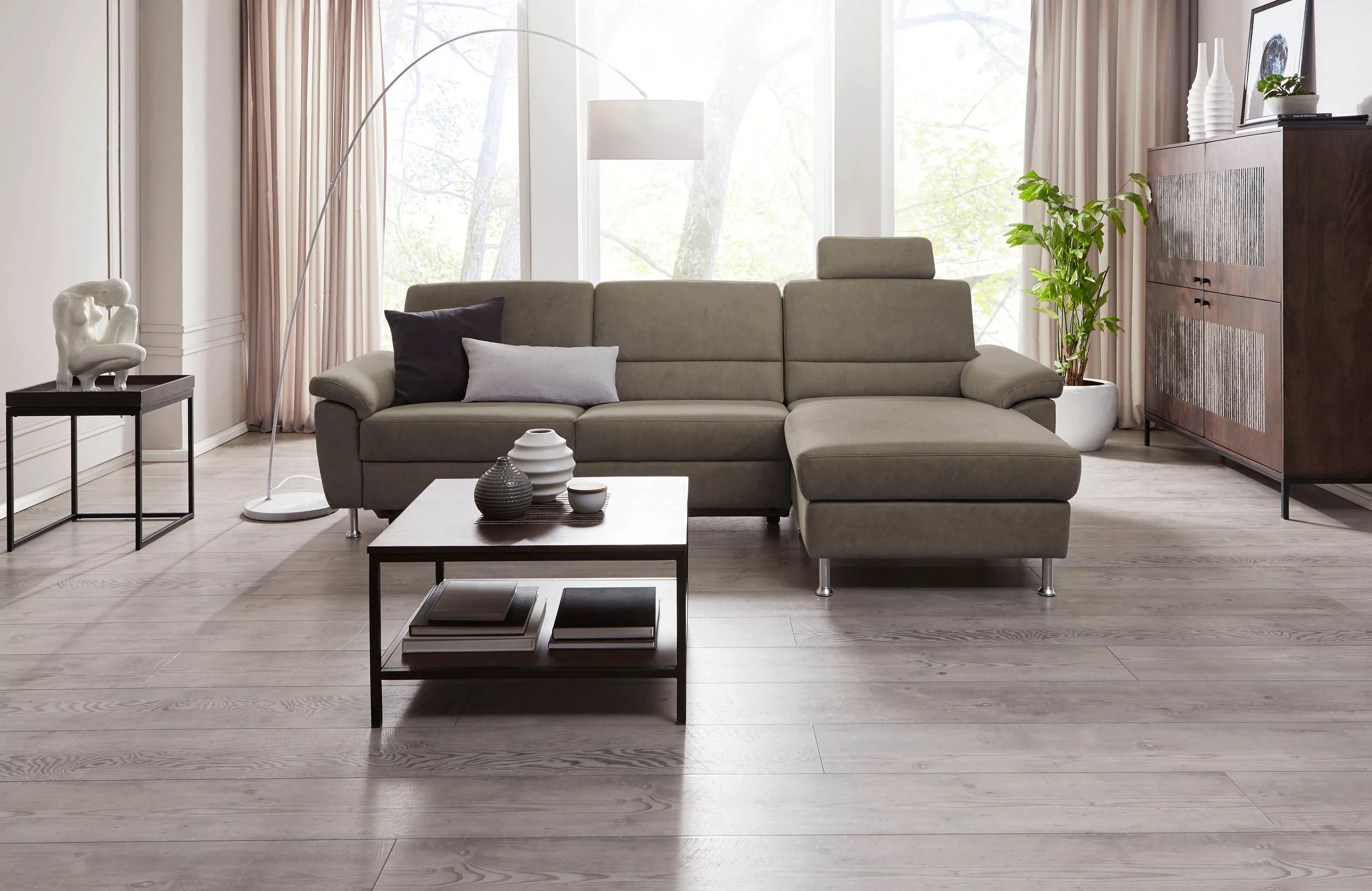 CALIZZA INTERIORS Ecksofa »Onyx L-Form«, Recamiere links oder rechts, wahlw günstig online kaufen