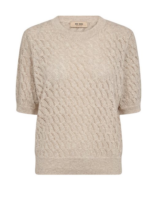 Mos Mosh Rundhalspullover MMKarin Marisol SS Linen Knit günstig online kaufen