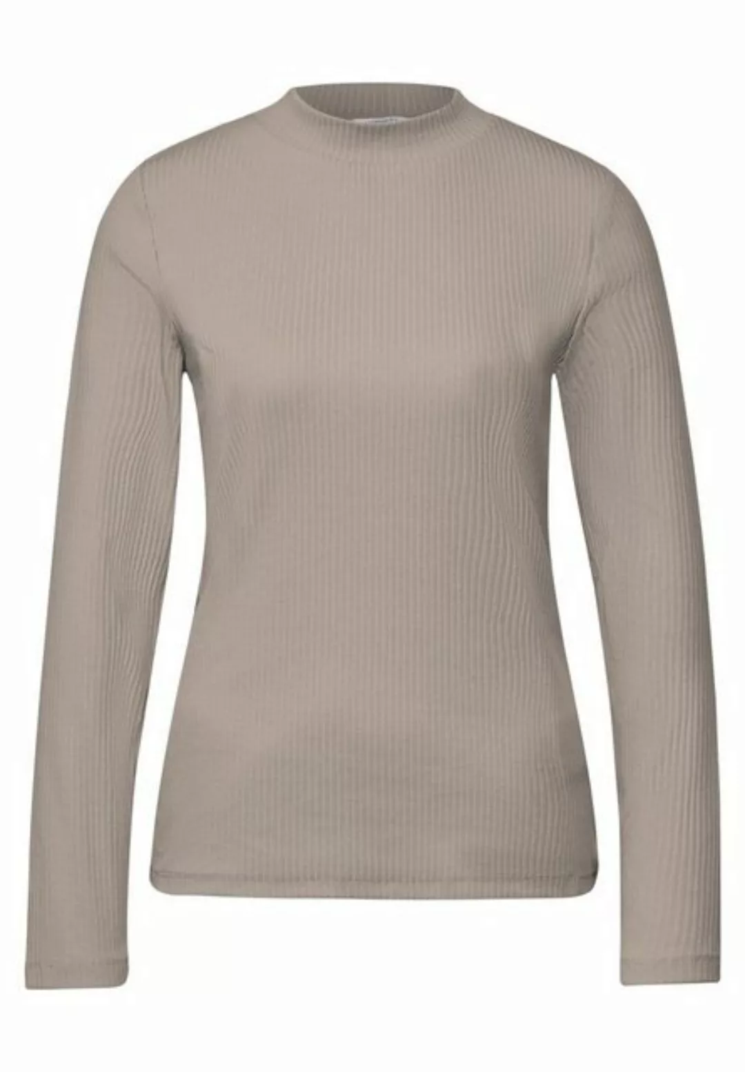 STREET ONE Langarmshirt, aus Baumwolle mit Stretchante günstig online kaufen