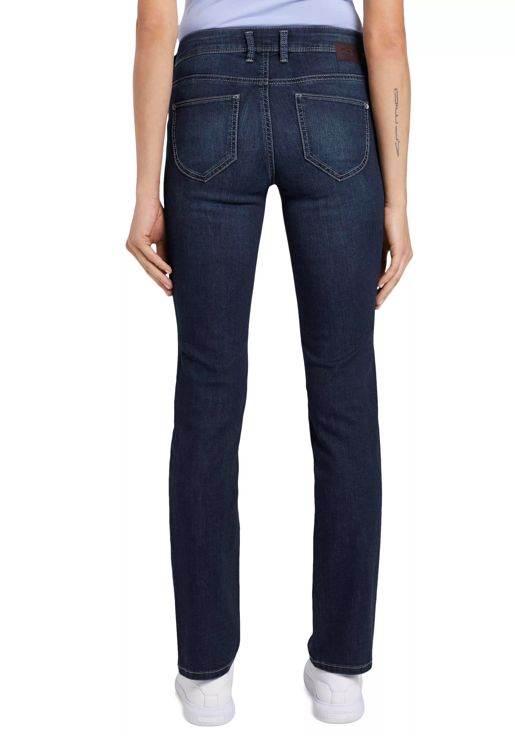 TOM TAILOR Gerade Jeans "Alexa Straight", mit Kontrastnähten günstig online kaufen