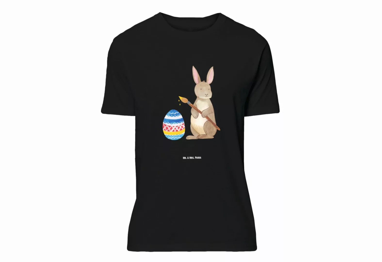 Mr. & Mrs. Panda T-Shirt Hase Eiermalen - Schwarz - Geschenk, Shirt, Lustig günstig online kaufen