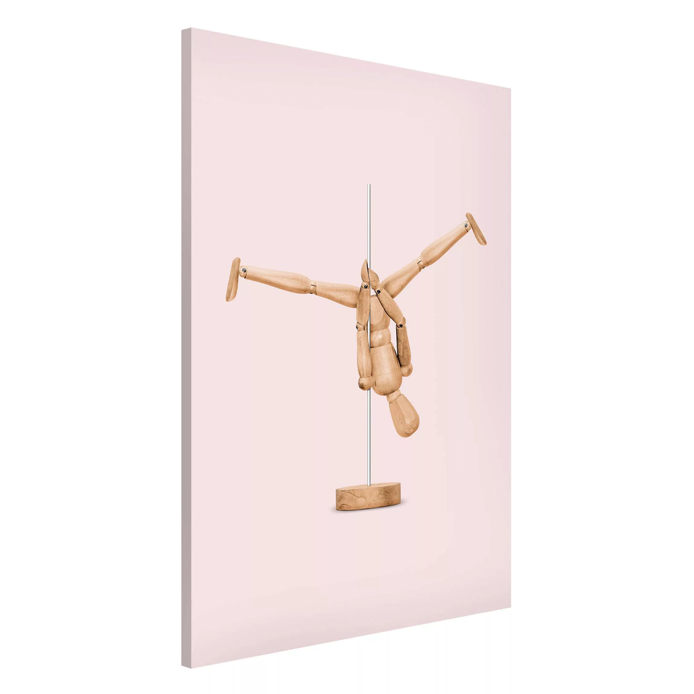 Magnettafel Kunstdruck - Hochformat 2:3 Poledance mit Holzfigur günstig online kaufen