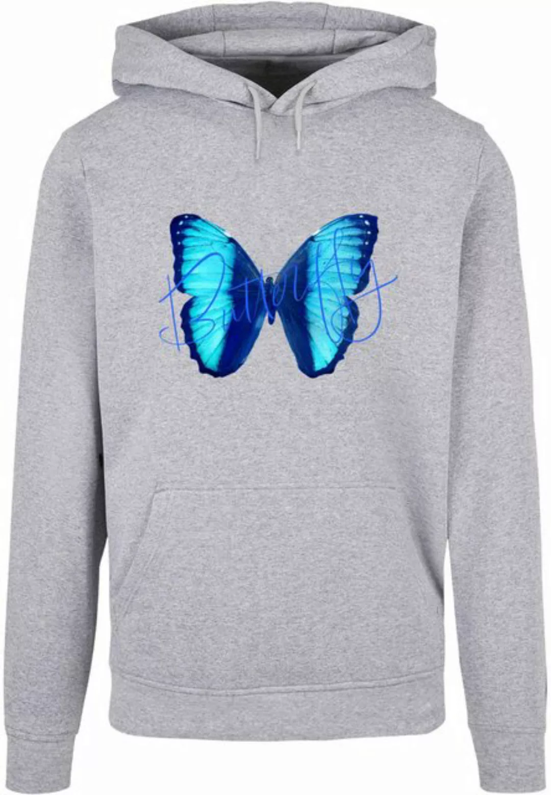 Merchcode Kapuzensweatshirt Merchcode Herren Butterfly Blue Basic Hoody (1- günstig online kaufen
