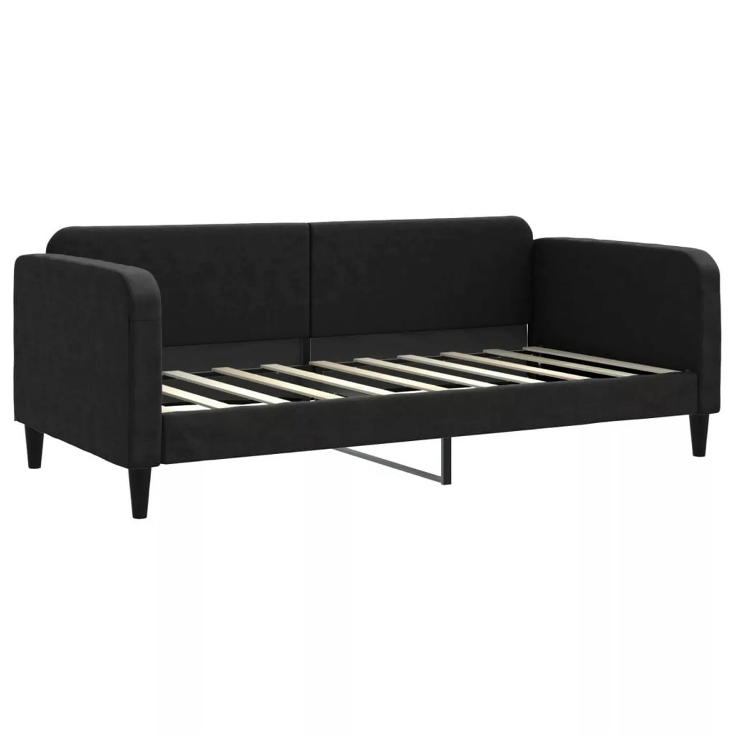 vidaXL Gästebett Tagesbett Schwarz 90x190 cm Stoff Gästebett Gästecouch Gäs günstig online kaufen