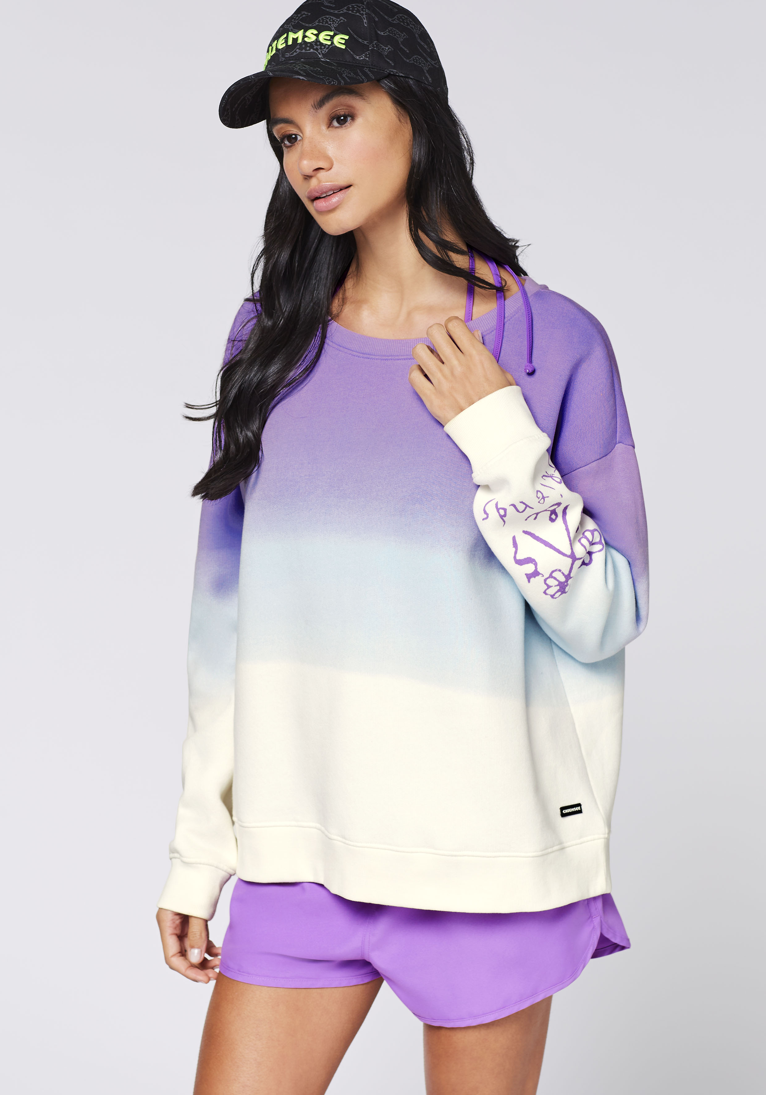 Chiemsee Sweatshirt "WHT/PURPLE DD" günstig online kaufen