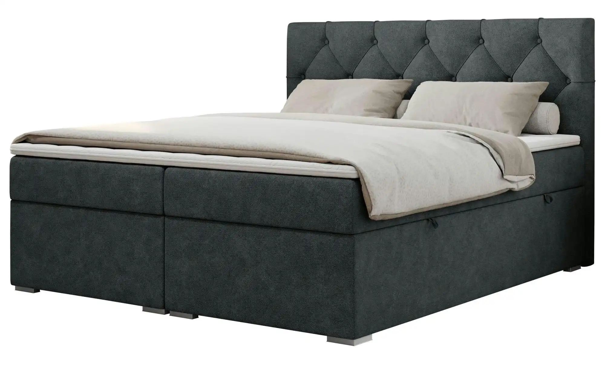 Boxbett mit Bettkasten Alda ¦ grau ¦ Maße (cm): B: 120 H: 118 Betten > Komf günstig online kaufen