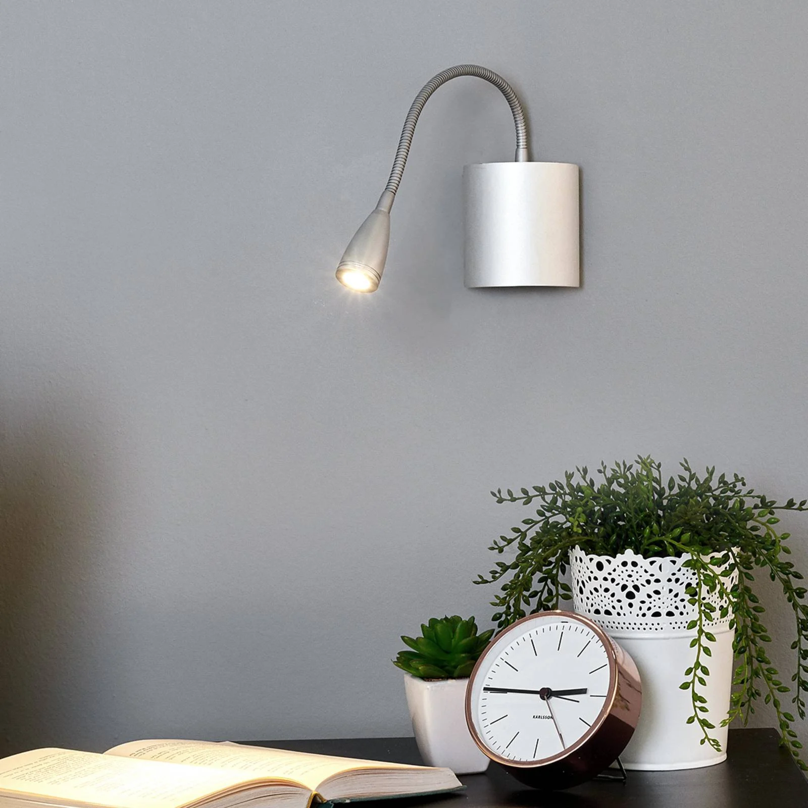 Flexible Wand-Leseleuchte Anneli mit LED günstig online kaufen