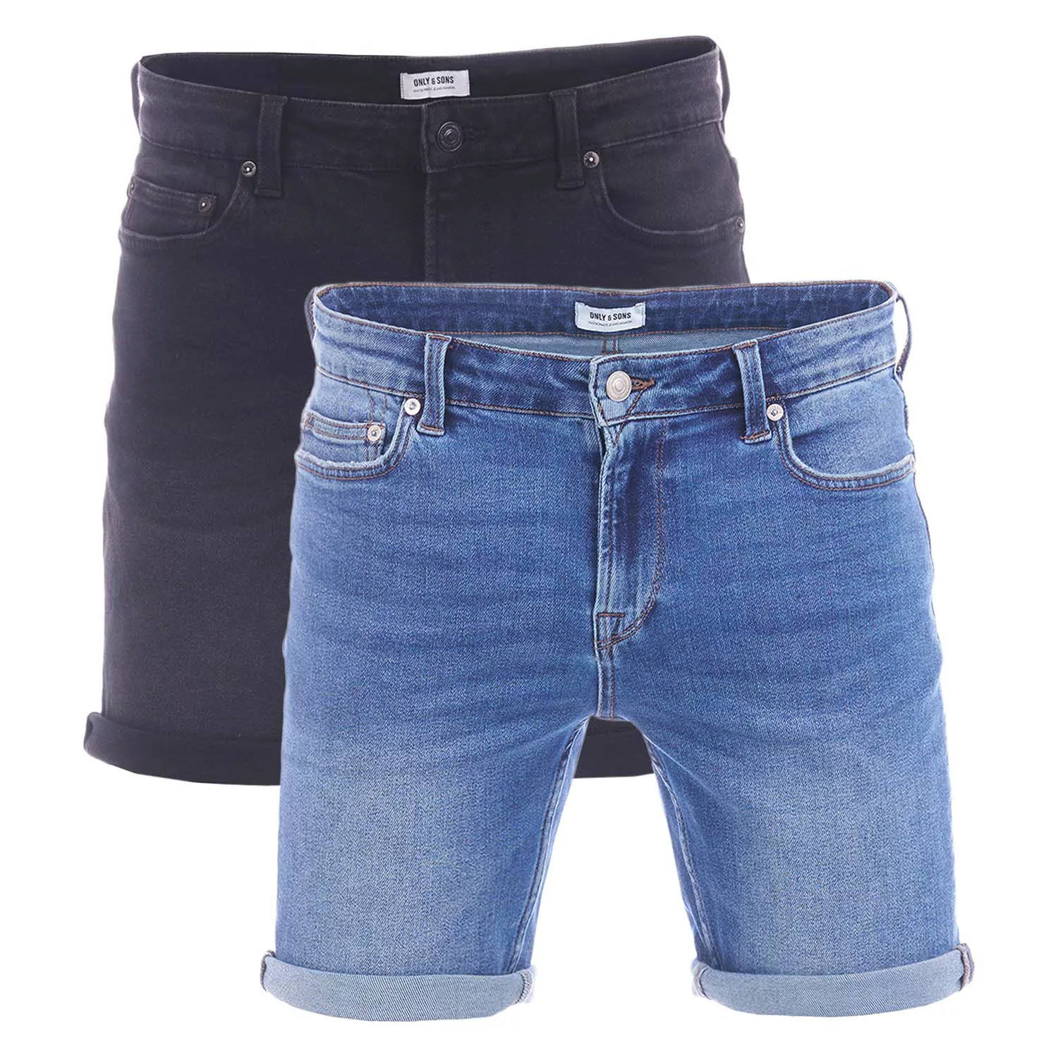 Only & Sons Herren Jeans Short ONSPLY 2er Pack günstig online kaufen