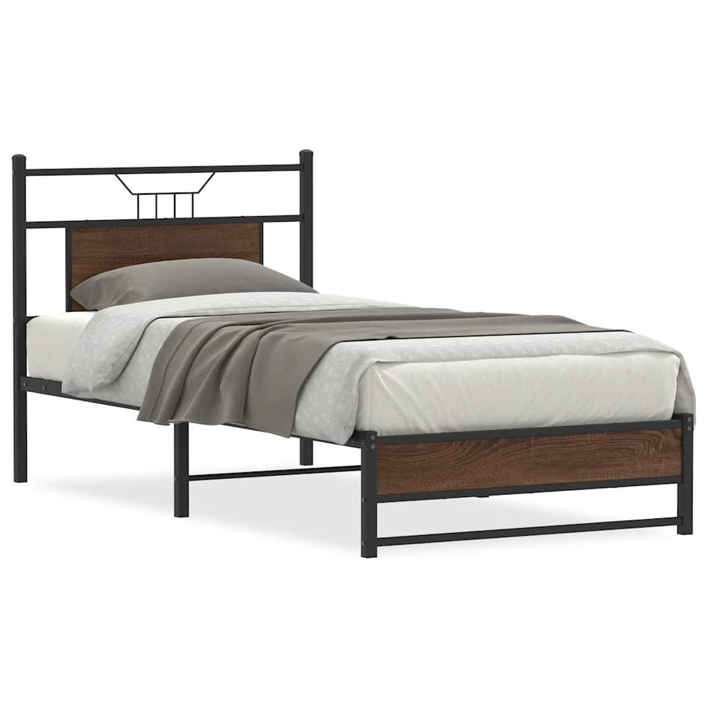 vidaXL Bett Bettgestell ohne Matratze Braun günstig online kaufen