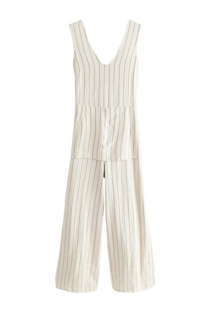 Next Jumpsuit Jumpsuit mit V-Ausschnitt und Gürtel, Kurzgröße (1-tlg) günstig online kaufen