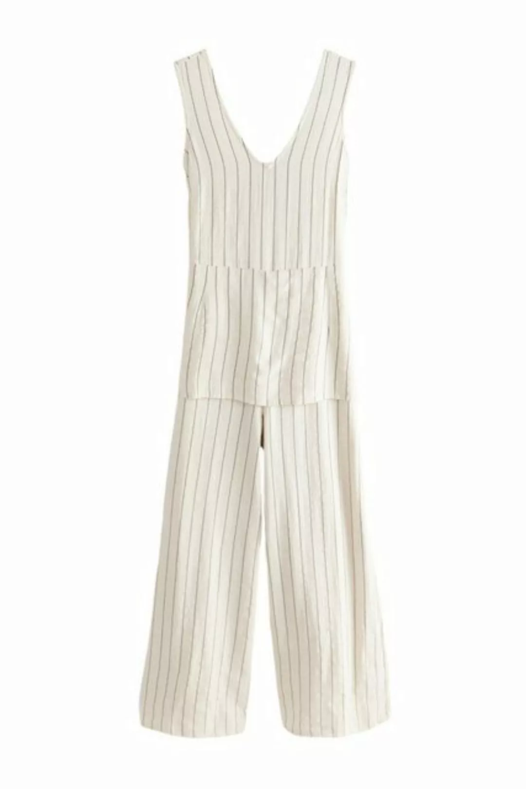 Next Jumpsuit Jumpsuit mit V-Ausschnitt und Gürtel, Kurzgröße (1-tlg) günstig online kaufen