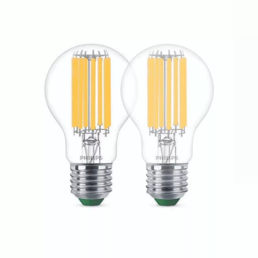 Philips LED Lampe E27 - Birne A60 7,3W 1535lm 4000K ersetzt 100W Doppelpack günstig online kaufen