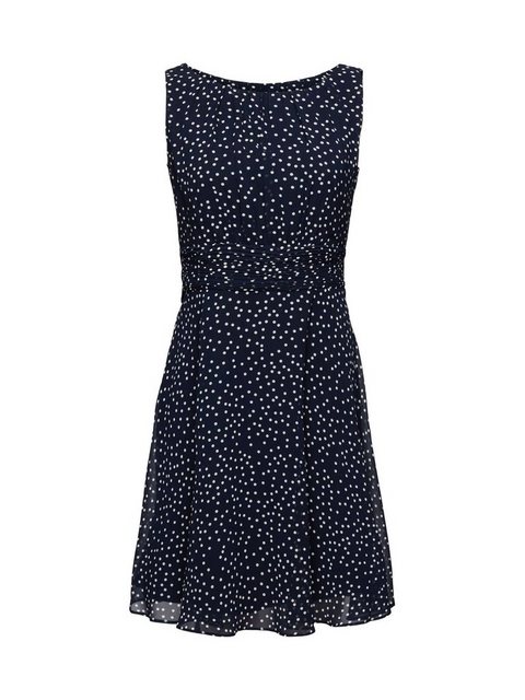 Esprit Collection Midikleid Recycelt: Chiffon-Kleid mit geraffter Taille günstig online kaufen