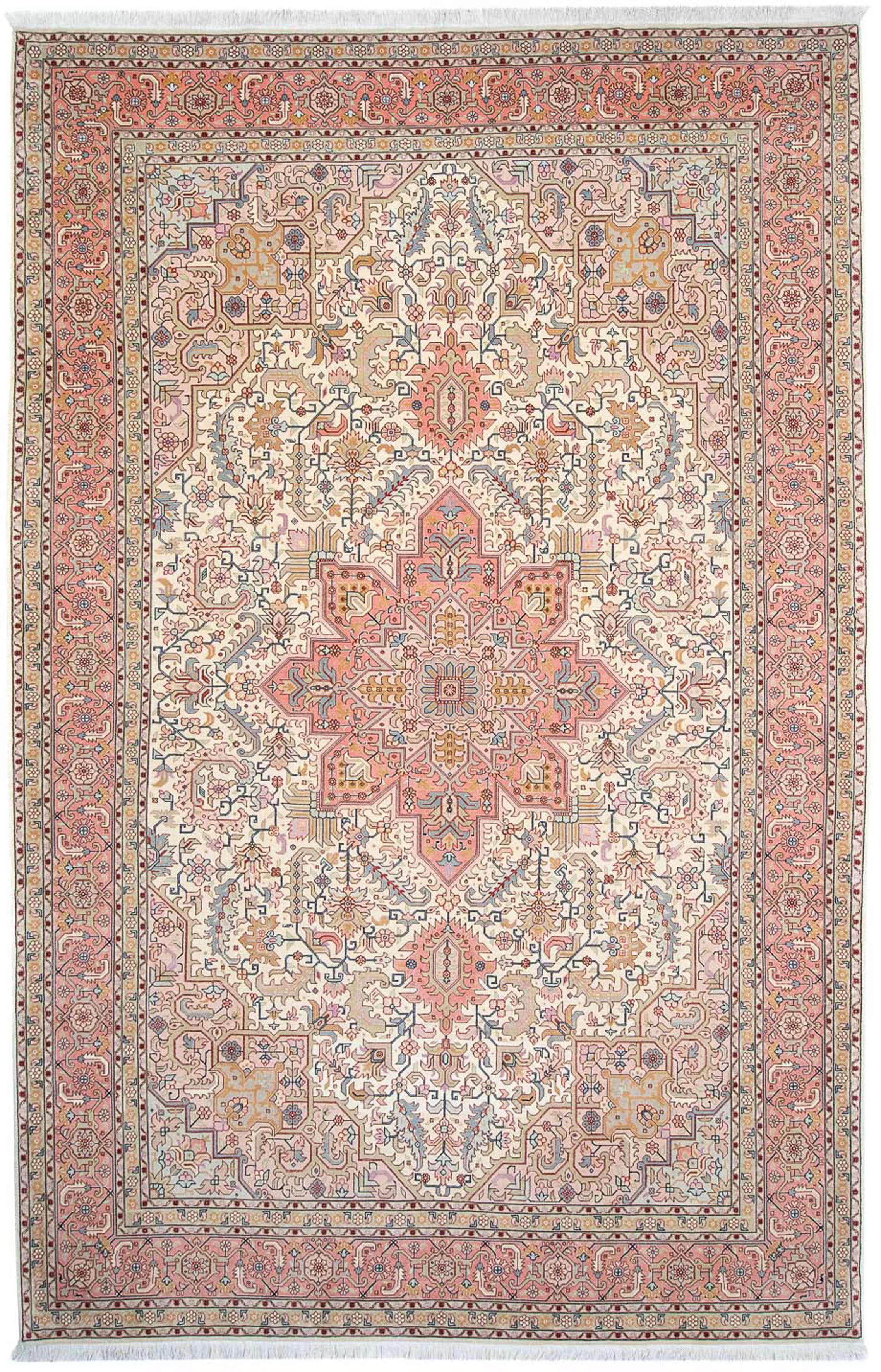 morgenland Orientteppich »Perser - Täbriz - Royal - 323 x 200 cm - beige«, günstig online kaufen