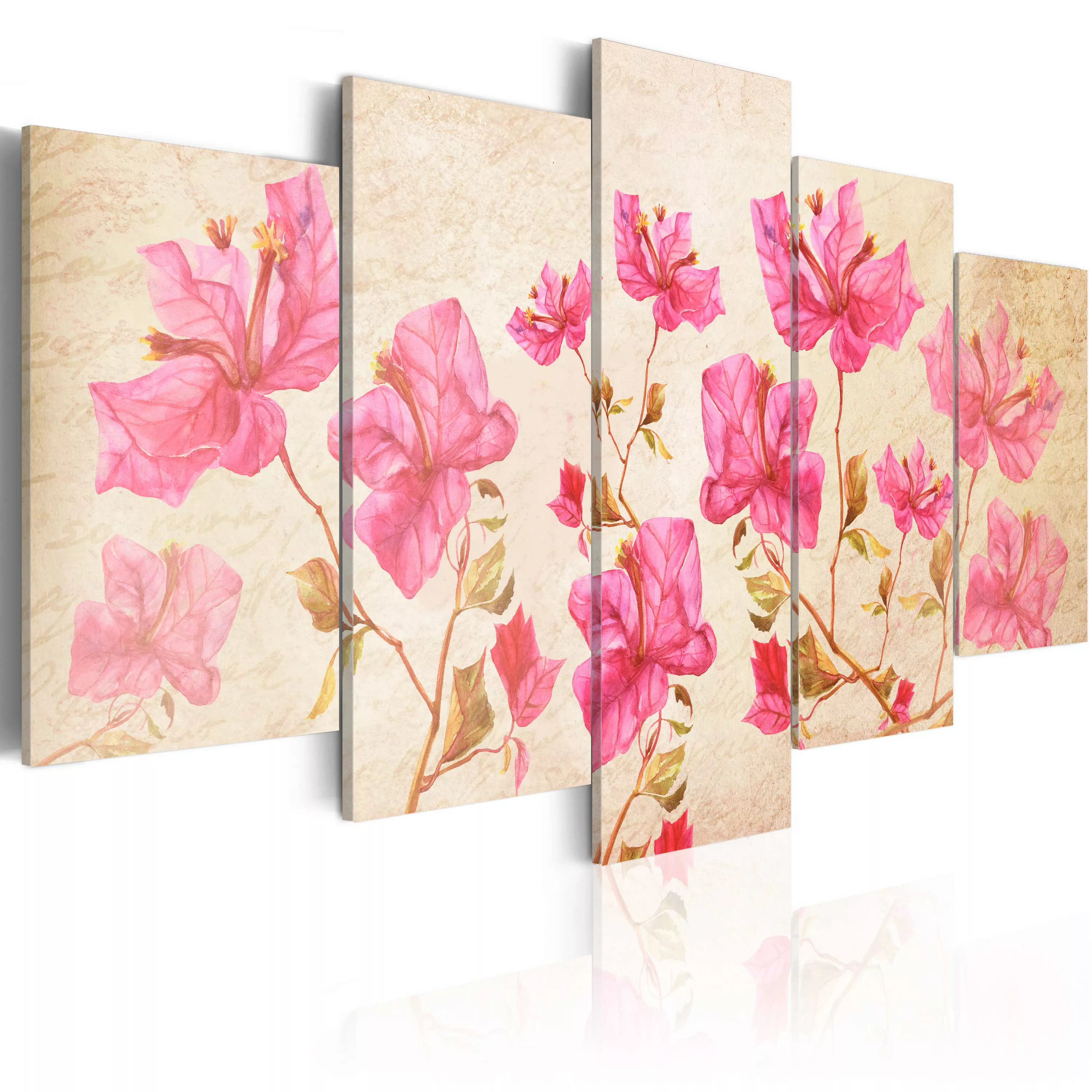 Wandbild - Flowers in Pink günstig online kaufen