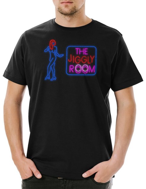 Urban Backwoods Print-Shirt The Jiggly Room Herren T-Shirt Al Bar Pub Sport günstig online kaufen