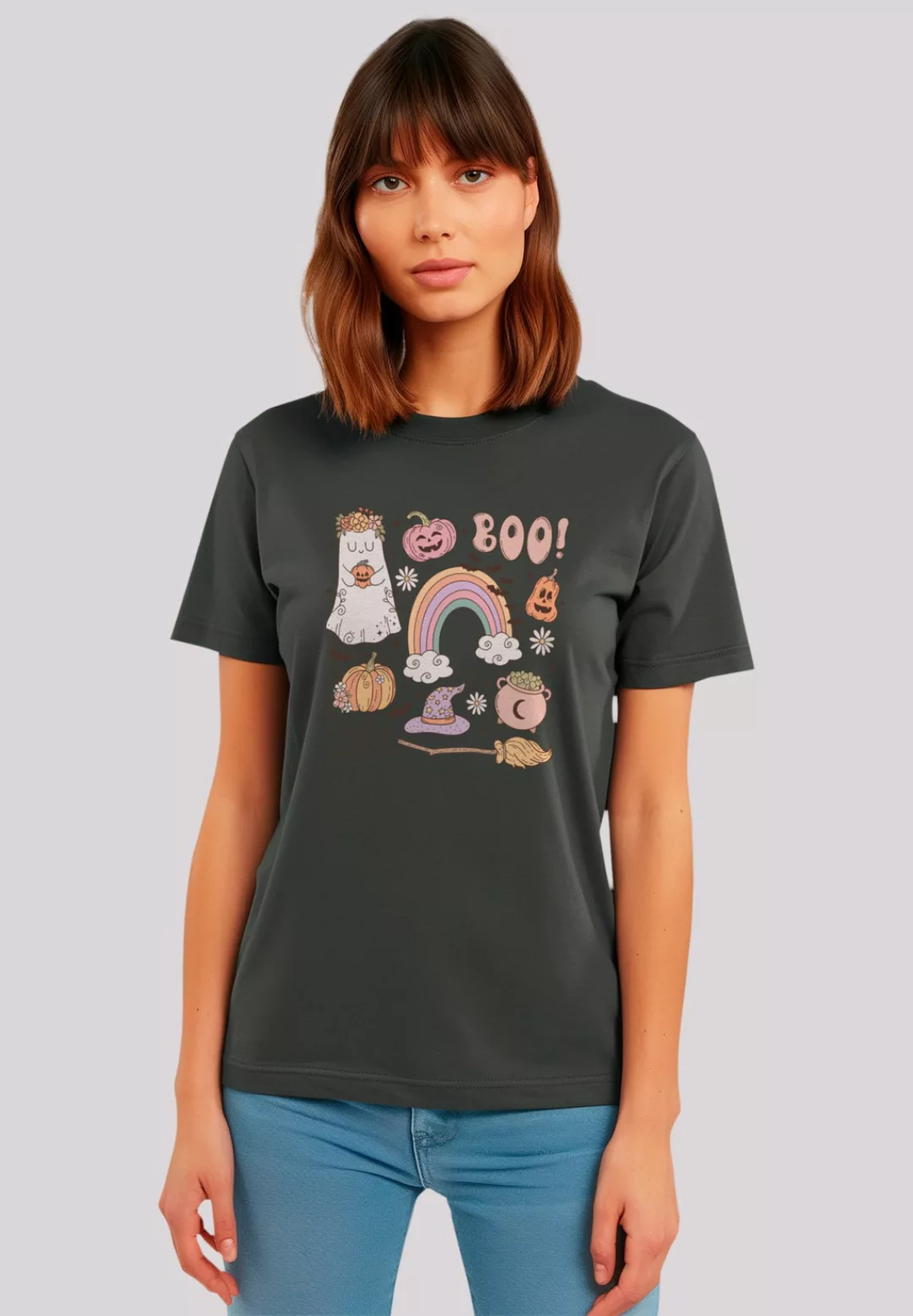 F4NT4STIC T-Shirt "Retro Halloween Boo", Premium Qualität, Unisex Schnitt günstig online kaufen