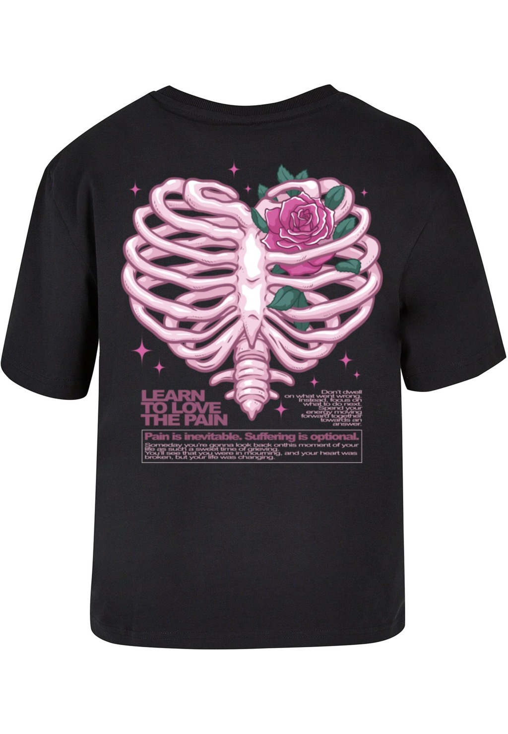 Miss Tee T-Shirt "Miss Tee Damen Heart Cage Rose Tee" günstig online kaufen