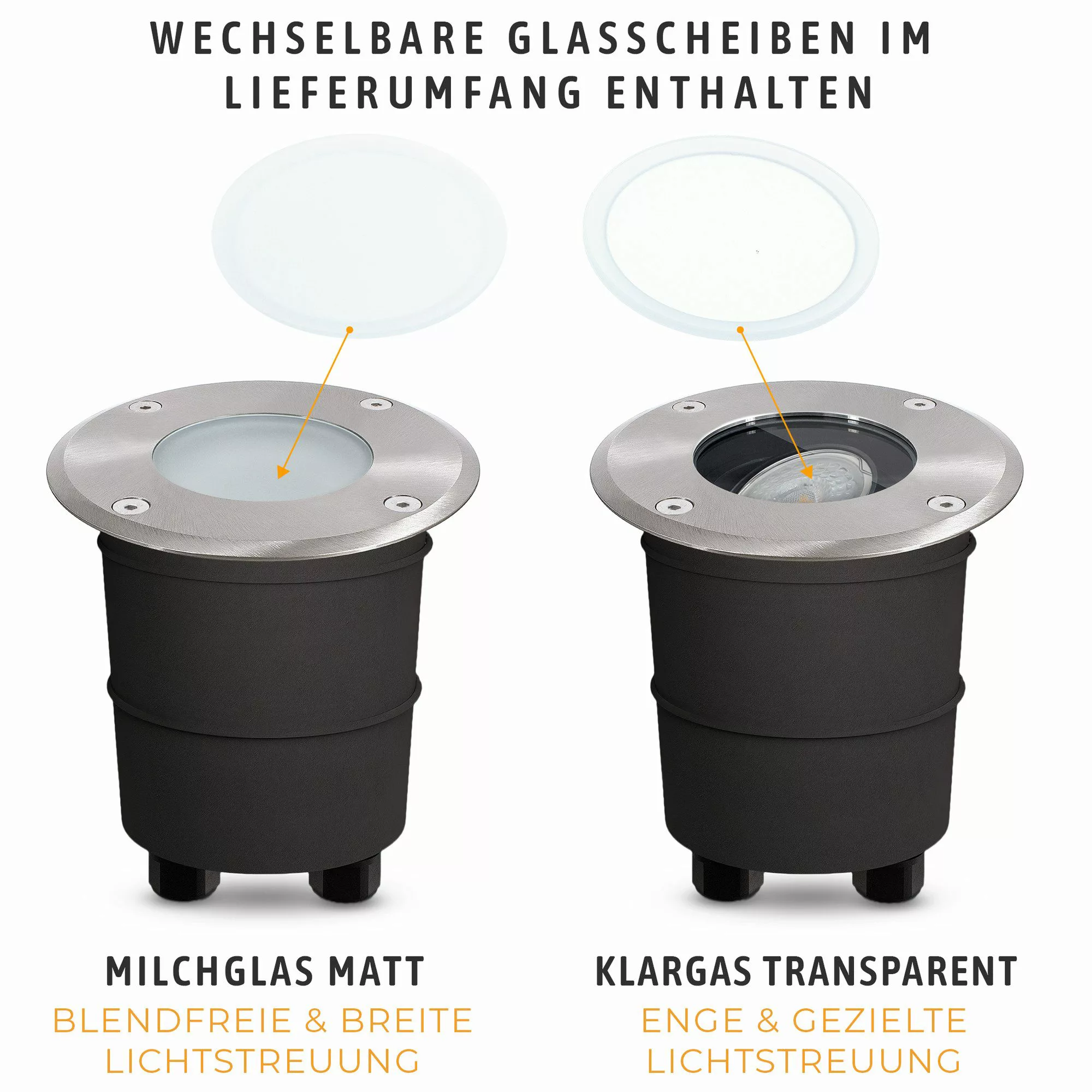 SSC-LUXon LED Gartenstrahler Bodeneinbaustrahler MARNE in günstig online kaufen