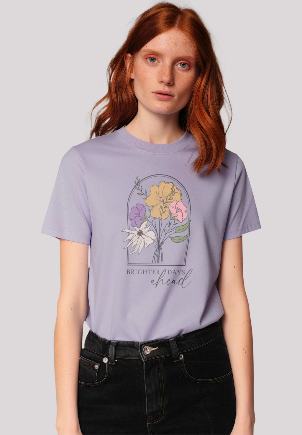 F4NT4STIC T-Shirt "Blumen brighter days ahead", Premium Qualität günstig online kaufen