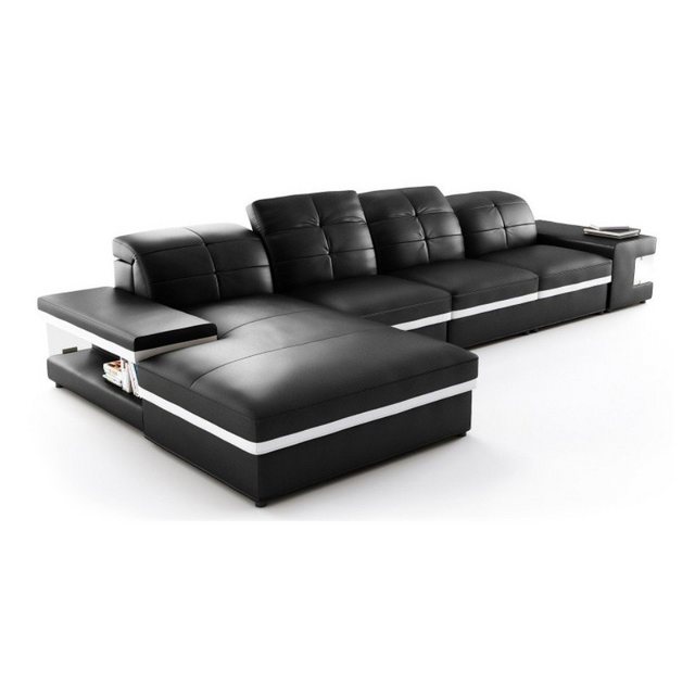 JVmoebel Ecksofa Sofa L Form Couch Polster Designer Leder XXL Ledersofa Woh günstig online kaufen