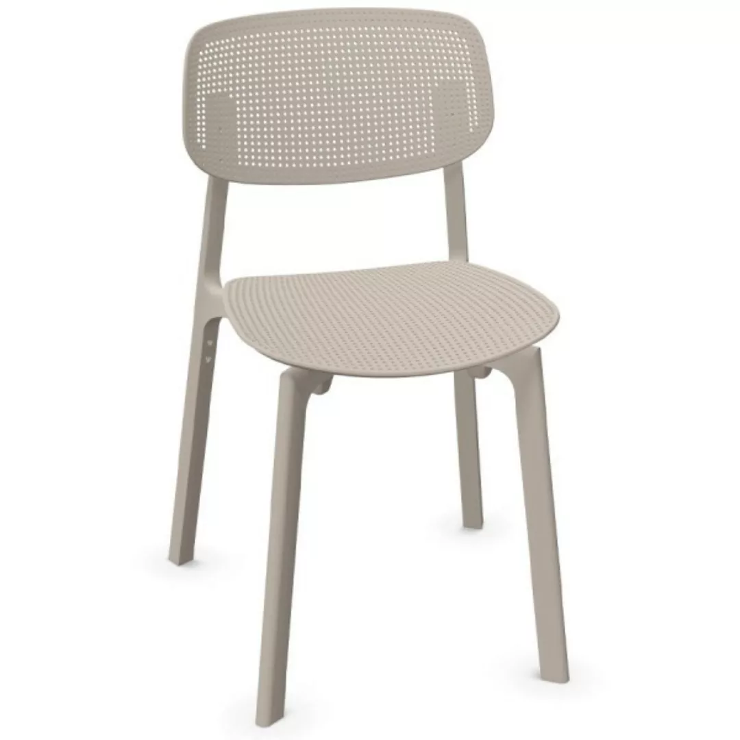 Kristalia COLANDER Stuhl beige für In- und Outdoor günstig online kaufen