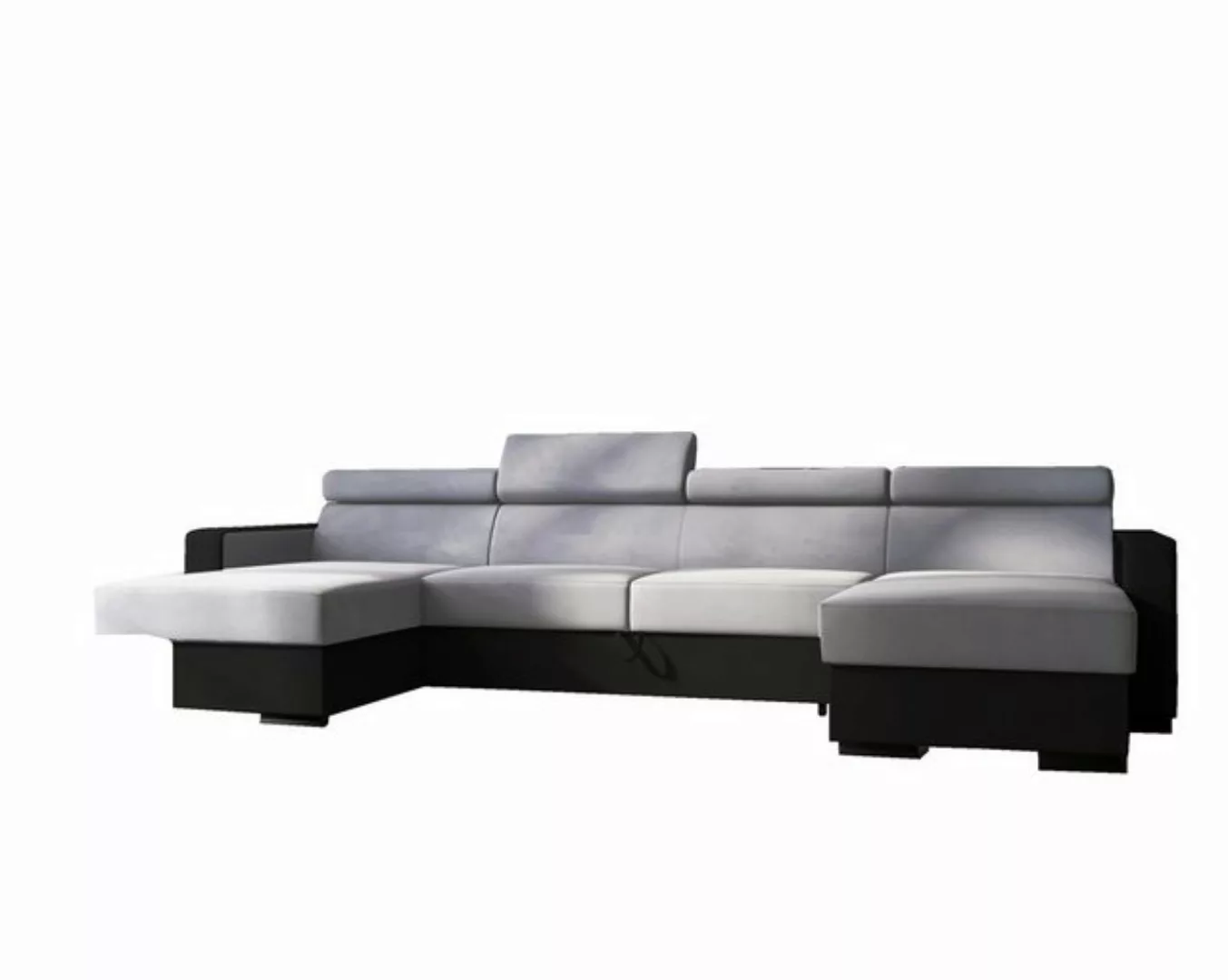 MOEBLO Ecksofa Kamelia U, Eckcouch Wohnlandschaft Sofa mit Ottomane Eckgarn günstig online kaufen