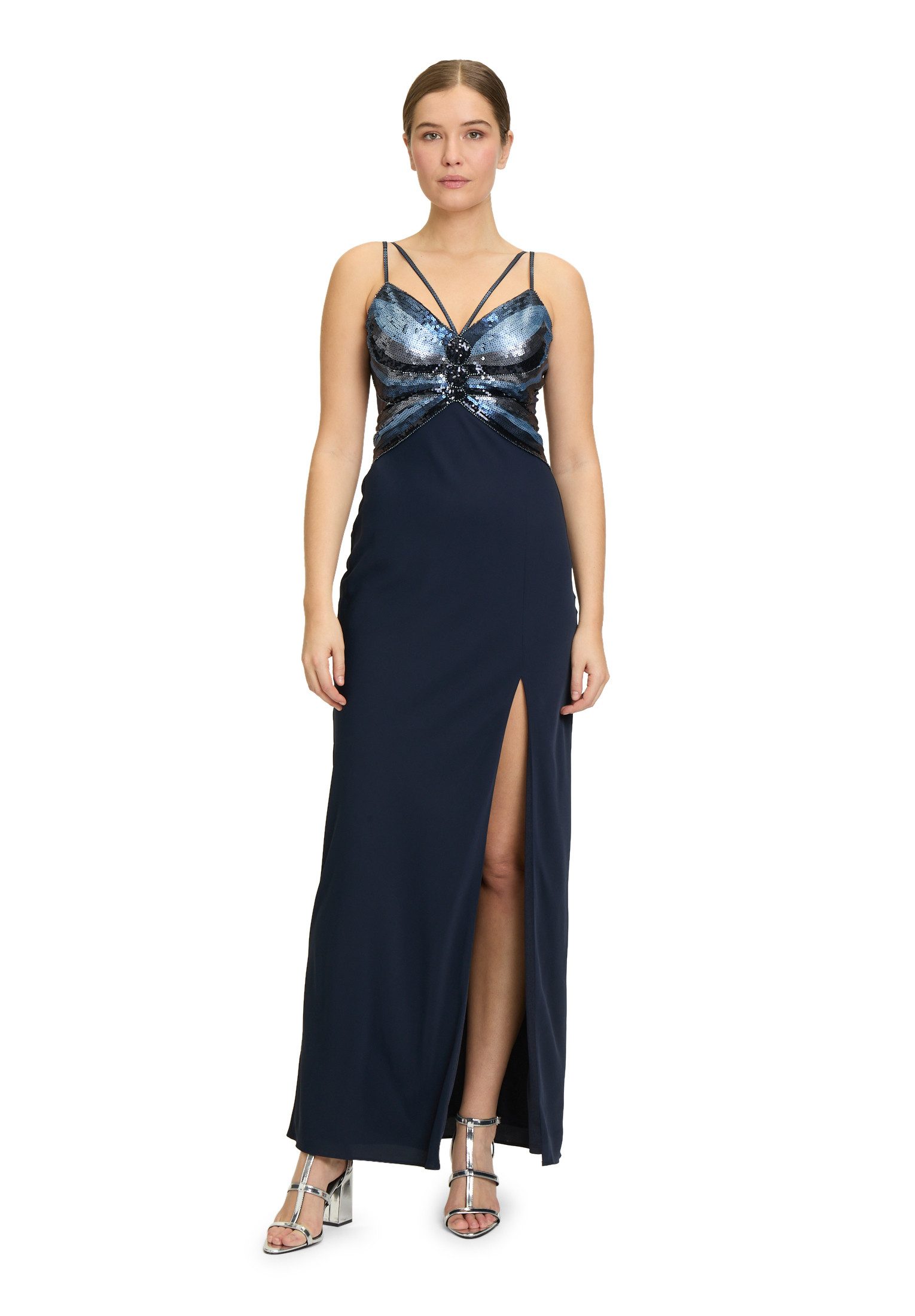 Vera Mont Abendkleid "Vera Mont Damen Abendkleid mit Effektgarn", Zierstein günstig online kaufen