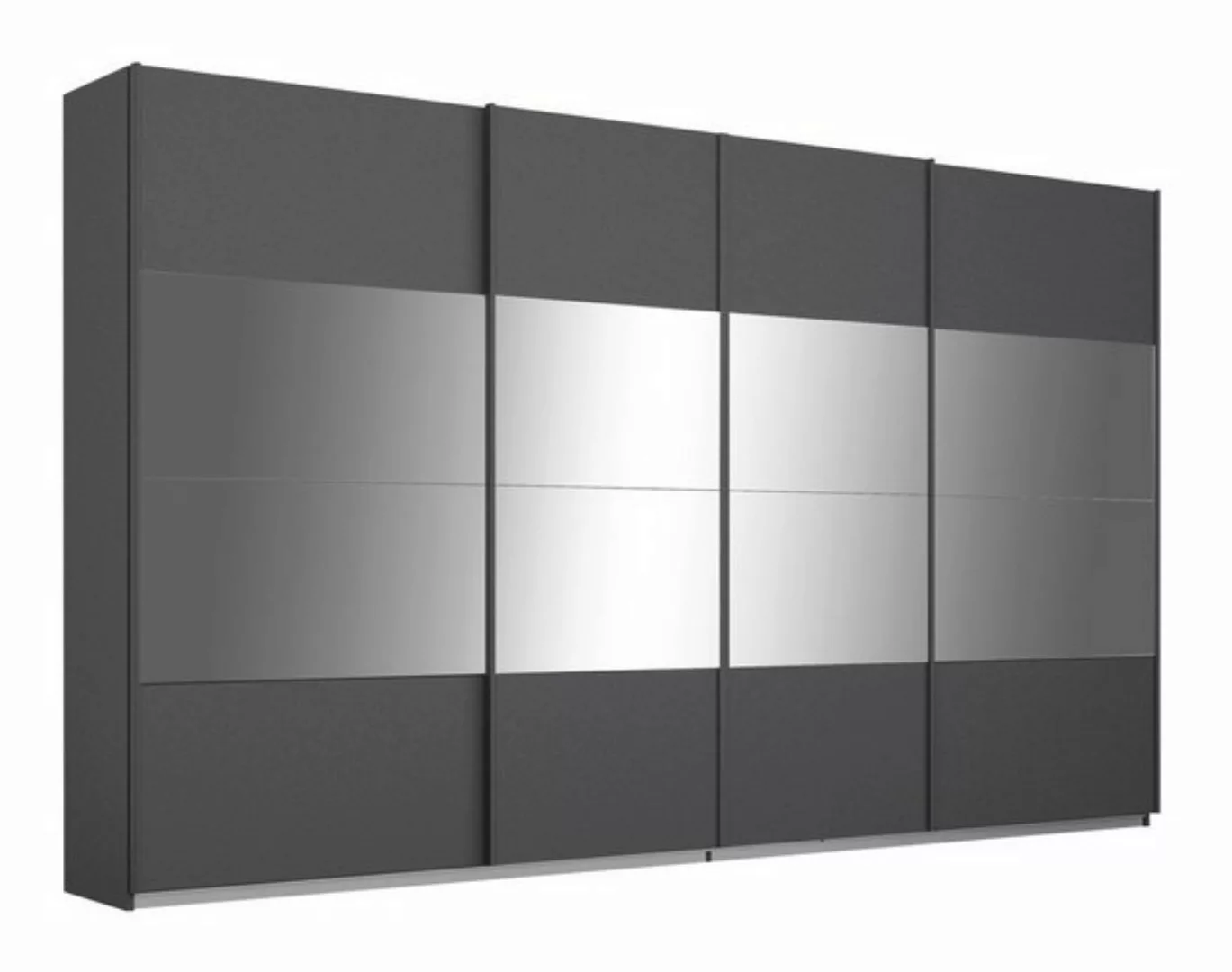 LIV'IN Schwebetürenschrank LAGOS, Grau Metallic, B 316 cm x H 230 cm, 4 Tür günstig online kaufen