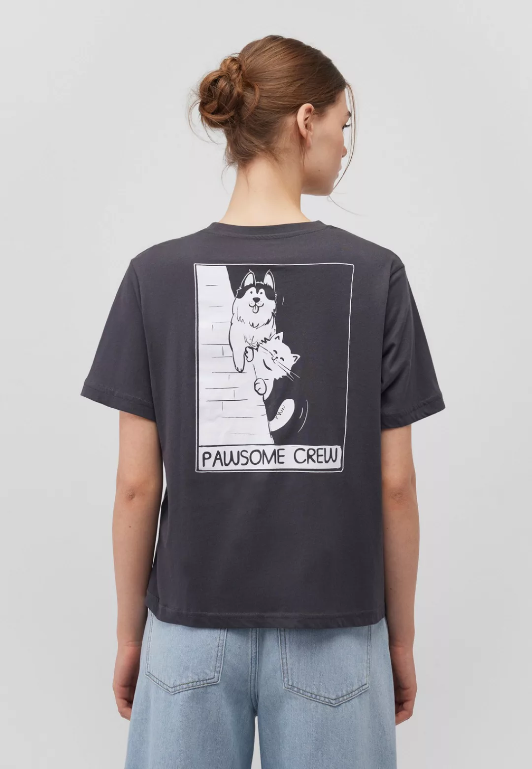 Mavi T-Shirt "PAWSOME CREW TEE", Print T-Shirt günstig online kaufen