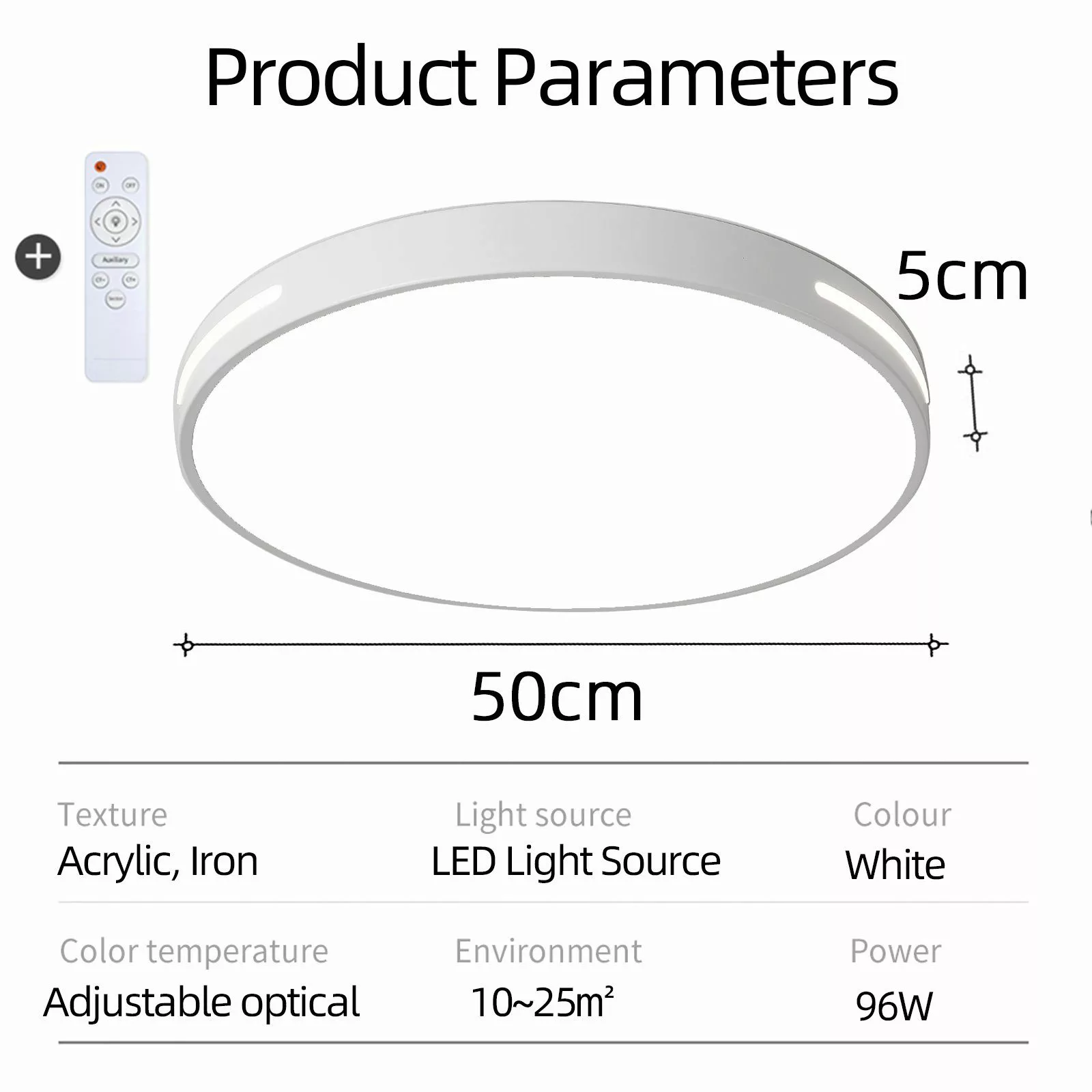 Natsen Deckenleuchte Runde LED Flache Deckenlampe, günstig online kaufen