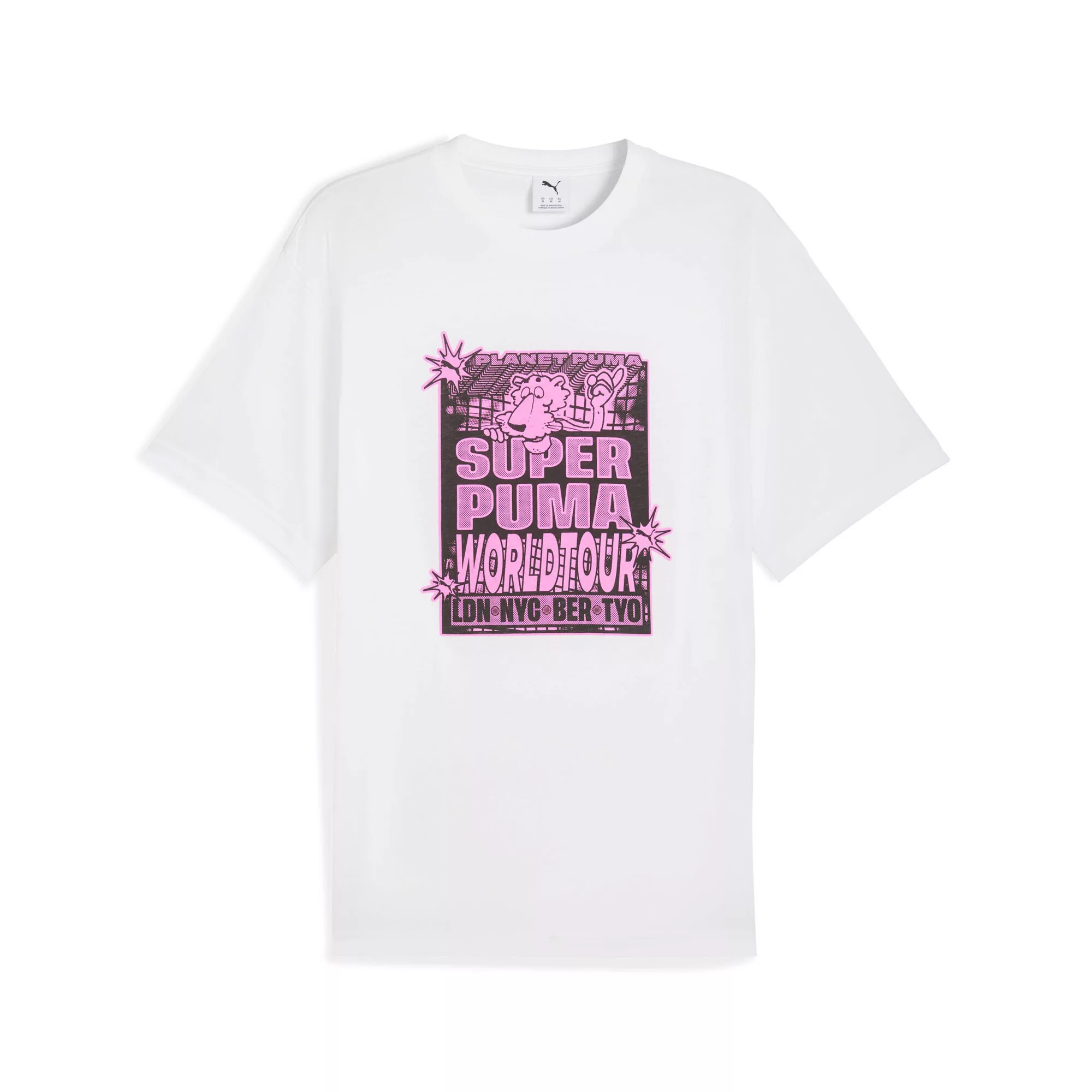 PUMA T-Shirt "Graphic SUPER PUMA World Tour Relaxed T-Shirt Herren" günstig online kaufen